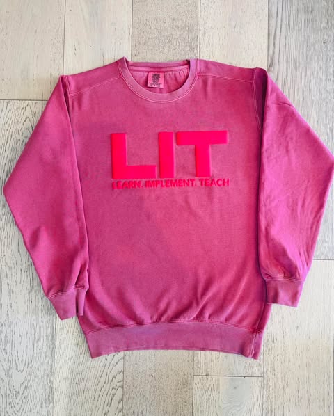 Lux LIT Sweatshirt (Berry/Pink) – Learn. Implement. Teach.