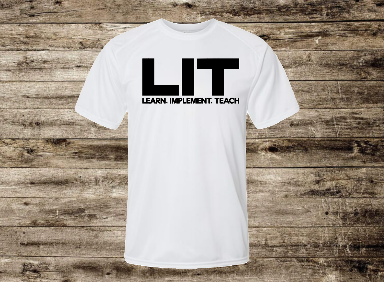 White LIT Short Sleeve T-Shirt